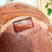 Vase , terracotta soliflore made in greece - vintage