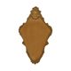 Vintage Baroque-Style Crested Mirror, Classic Gold, France, 62 cm