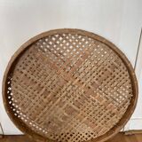 Large bamboo rattan tray