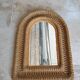 Old vintage rattan mirror