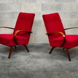 Paire de fauteuils 6952 par Jaroslav Smidek pour Ton, ex Tchécoslovaquie