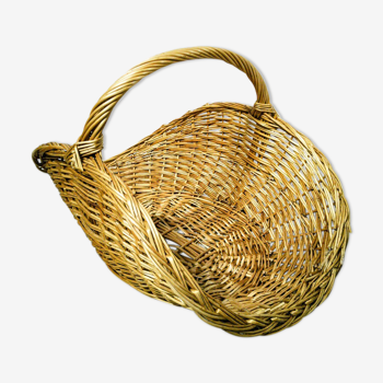 Panier à bûches en osier