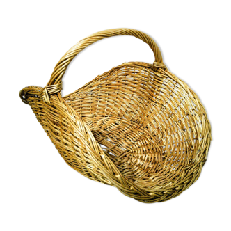 Wicker log basket