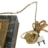 Gilded bronze and marble lamp in Empire style