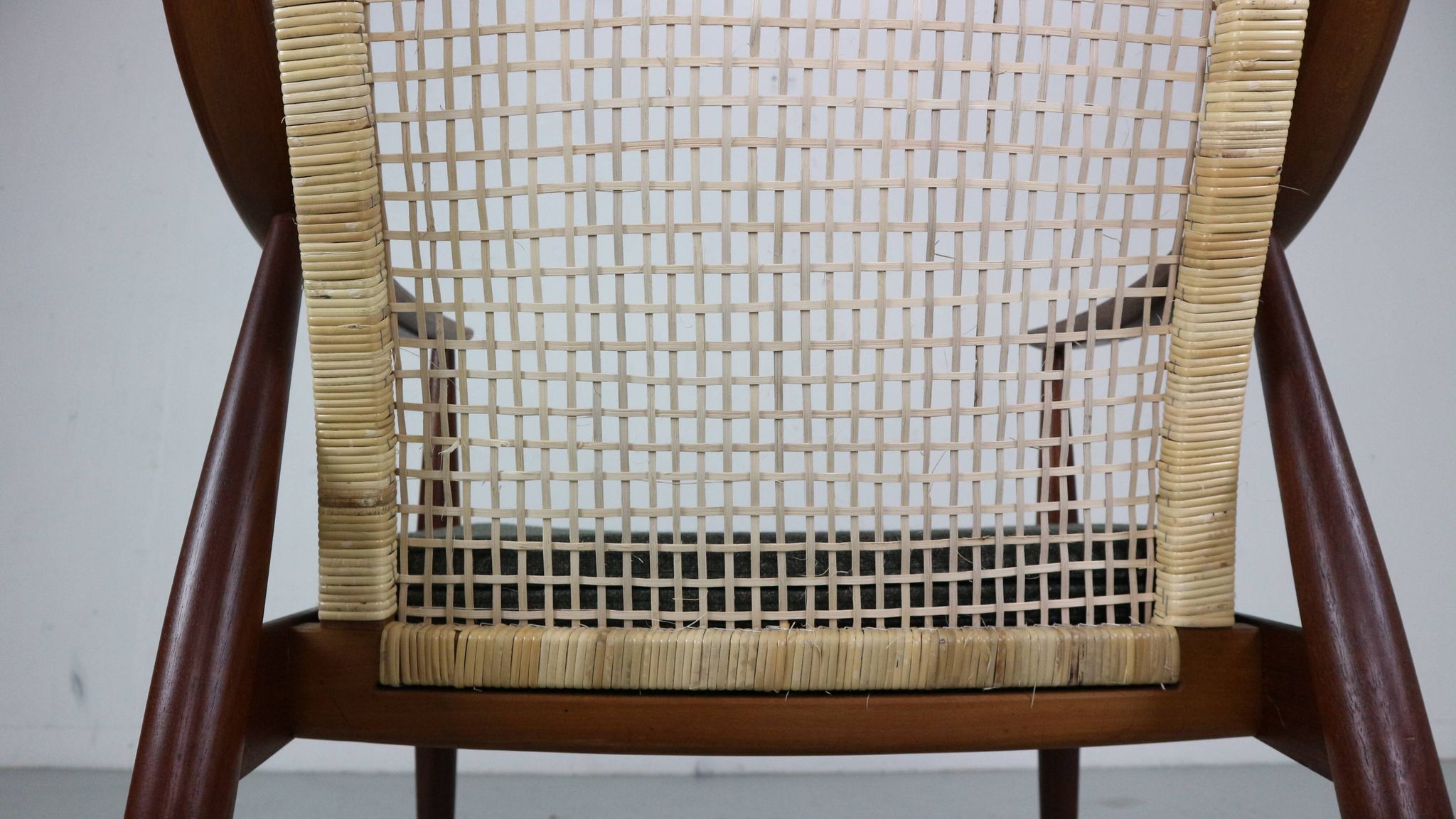 Peter Hvidt& Orla Mølgaard-Nielsen FD146 Cane Back Easy Chair, Denmark