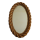 old rope mirror Audoux Minet vintage design 1950s old mirror 50s