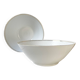 Saladier porcelaine blanche dorée BAVARIA modèle "Annabell"