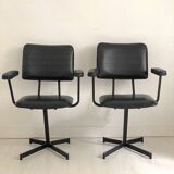 Paire de fauteuils vintage 1970's