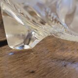 50s molded glass footed bowl