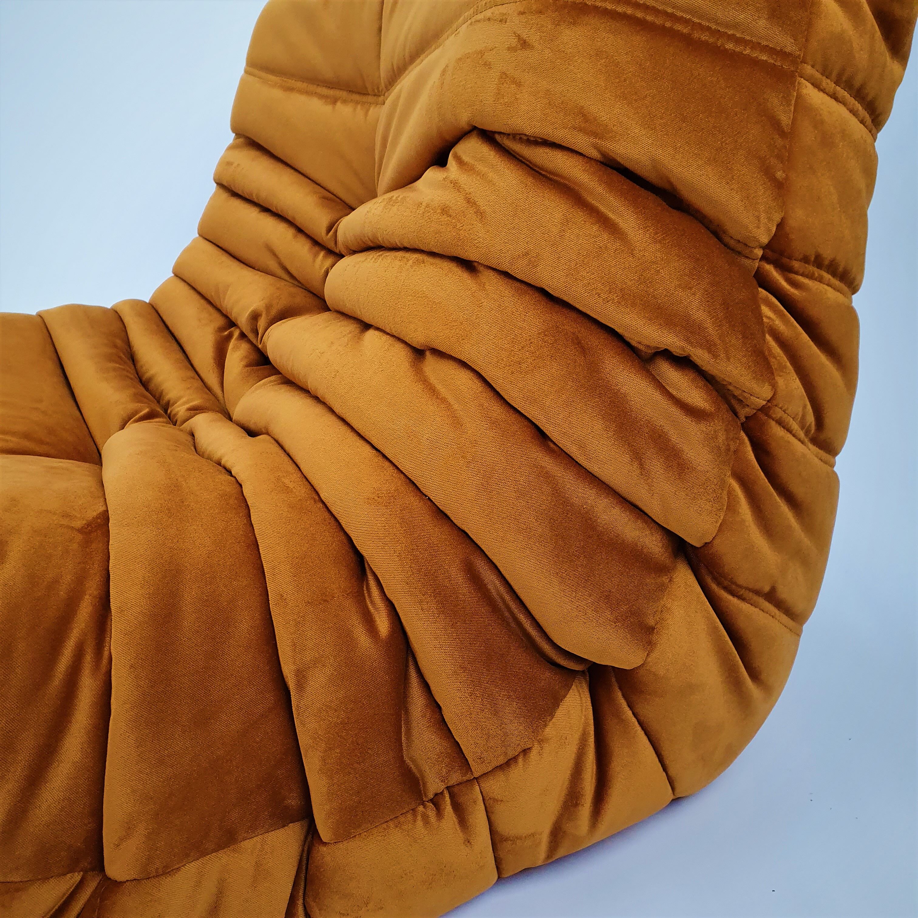 Togo lounge chair and ottoman By Michel Ducaroy for Ligne Roset, 1970