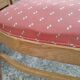 Set 6 chaises vintage structure chêne assise et dossier rouges