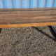 Industrial table 200 x 100 cm with wooden top + metal base