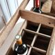 Wooden bottle locker box