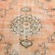 5x9 Peach Orange Antique Vintage Rug 166x263Cm SK 24342