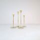 Set of 4 mid-century candle holders Ystad Metall, Sweden, 1950s