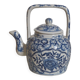 Chinese ceramic teapot with blue patterns