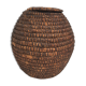 Round straw basket 50s-60s