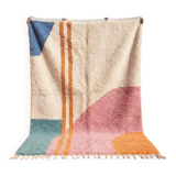 Traditional handwoven Beni Ourain rug from the Atlas, size 1.5/2.5 m.