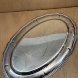 Plat en métal argenté