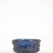 Swedish Cobolt bowl by Göte Augustsson for Ruda Glasbruk, 1960s