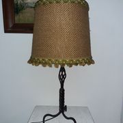 Wrought iron lamp foot