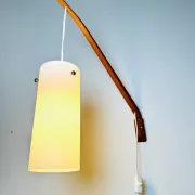 Cylindrical Swing-Arm Wall Lamp By Uno & Östen Kristiansson For Luxus, Sweden, 1960S