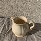Digoin sarreguemines earthenware tea set consisting of 15 pieces antique cream