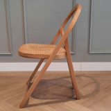 Suite of 4 Arca folding chairs by Gigi Sabadin for Crassevig 1970s