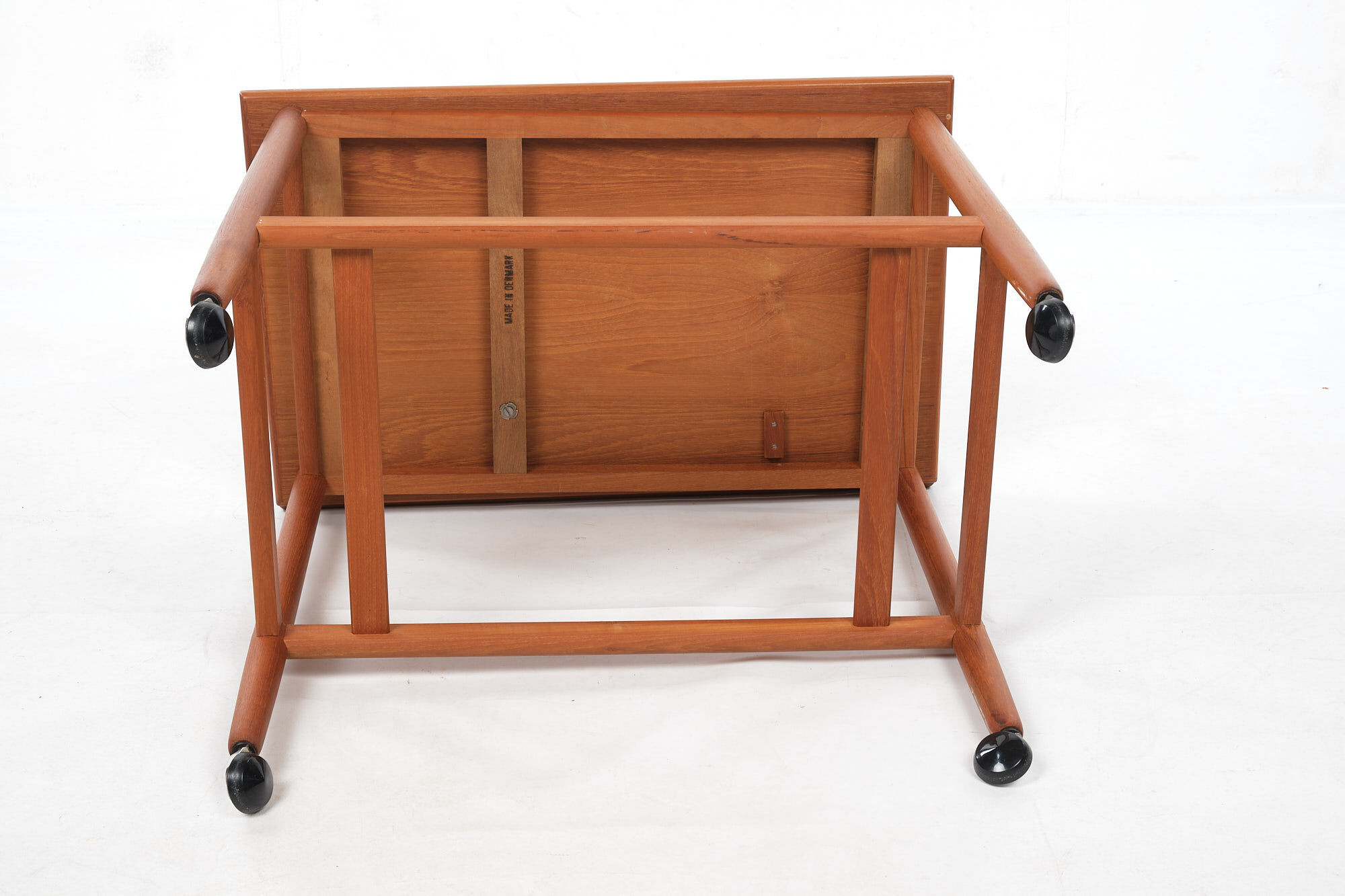 Tea cart with folding table top, Poul Jeppesen, Denmark, circa 1965