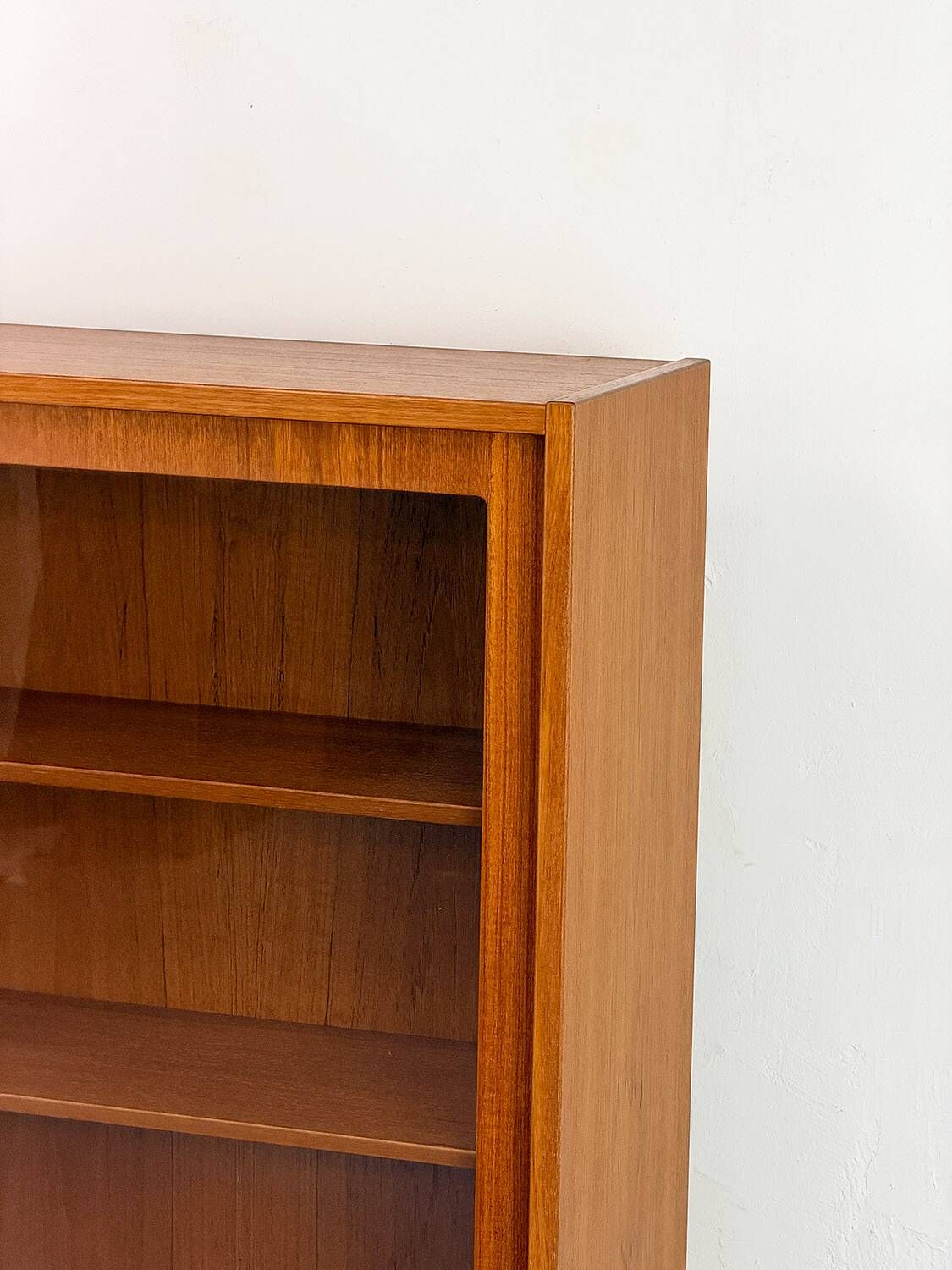 Danish Teak Cabinet with Glass Doors by Carlo Jensen for Hundevad, 1960s