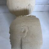 Pair of stone book clamts