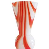 Carlo Moretti Murano Glass Vase, Marbled Decor, Italy, 1960s
