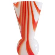Carlo Moretti Murano Glass Vase, Marbled Decor, Italy, 1960s