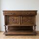 Henri II storage furniture in solid wood and marble