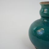 Petit vase ancien en céramique bleue
