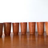 Digoin cups in glazed stoneware