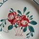 4 antique flat plates from Sarreguemines