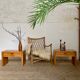 Tables de chevet vintage en orme massif