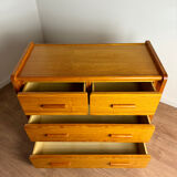 Gauthier Maison chest of drawers in solid pine, 1980s