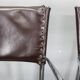 Ensemble de six fauteuils en cuir italien et chrome par Arper.