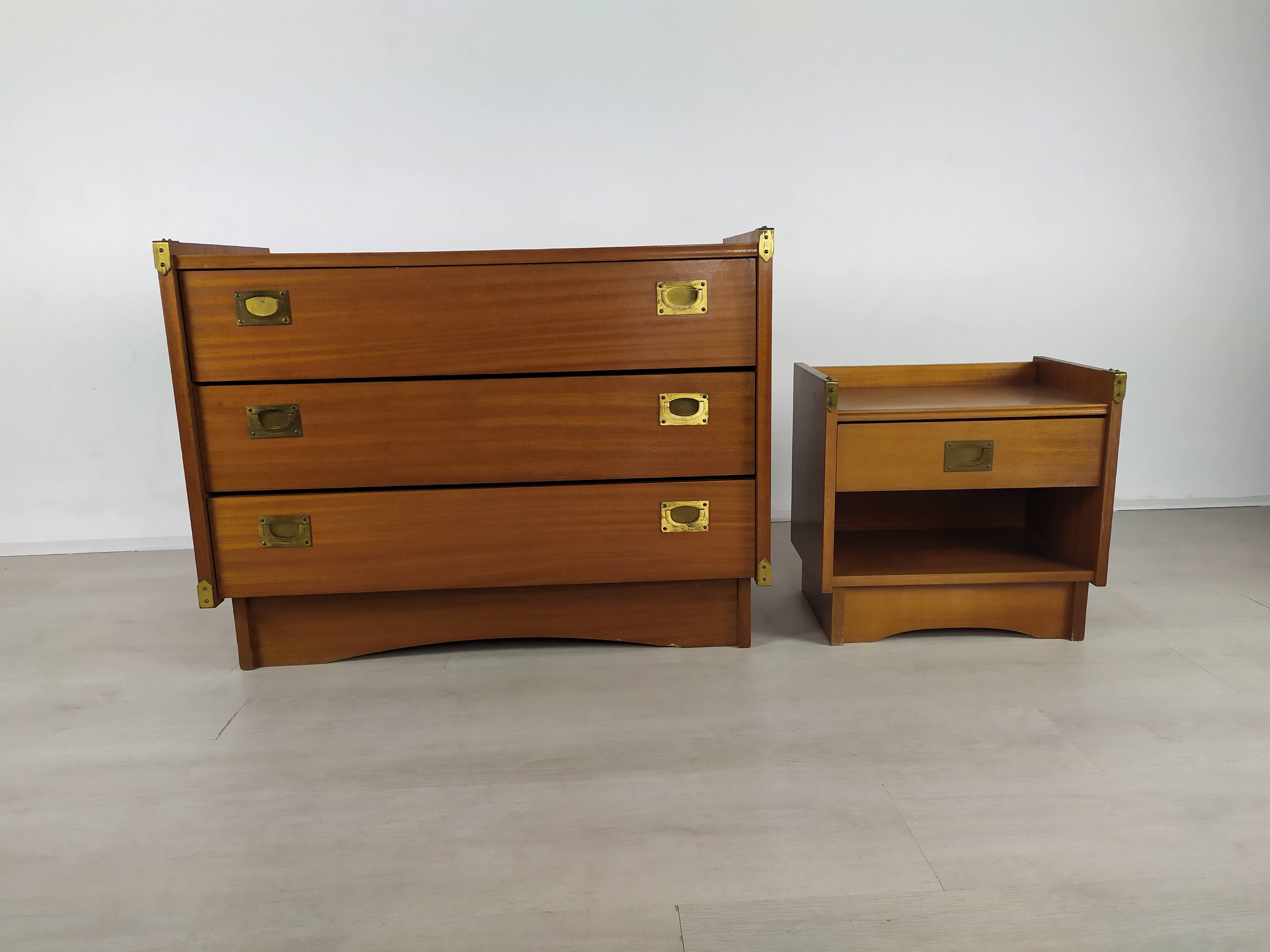 Commode et chevet vintage