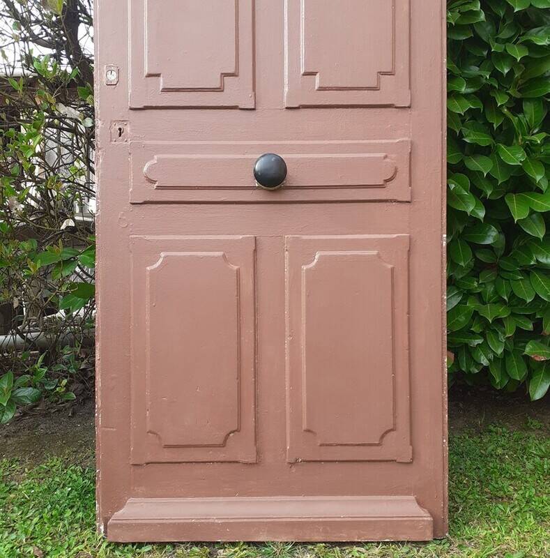 Old exterior entrance door solid H225xW86cm solid wood