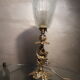 Lampe bronze  art nouveau tulipe pressé du style muller degue schneider 32x10 art deco