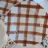 Lot de 6 assiettes creuses dépareillées Gien, Luneville et Moulin des Loups