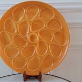 Seafood dish / oysters Salins orange-yellow 60s-70s