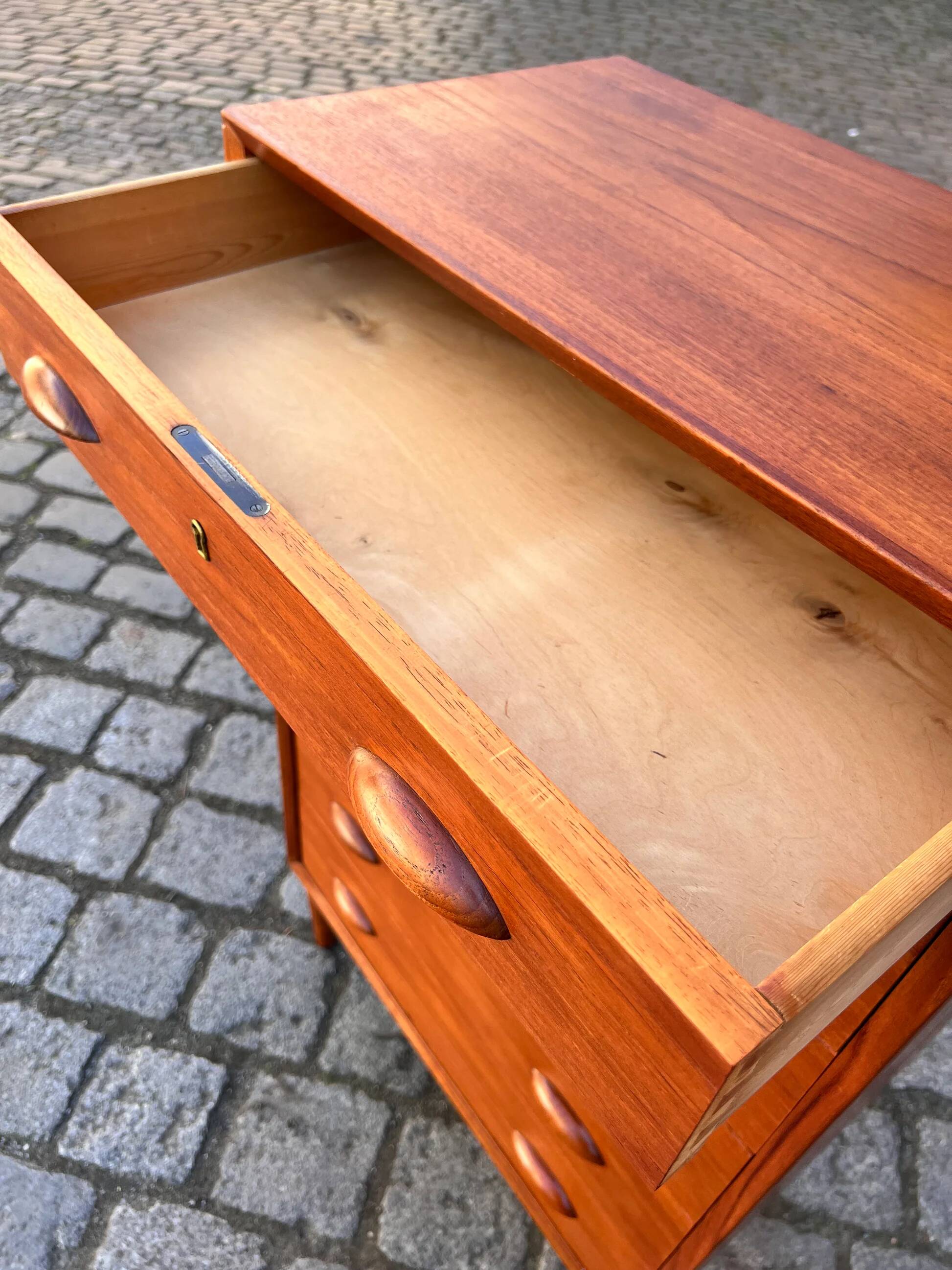 Teak Chest of Drawers from Denmark