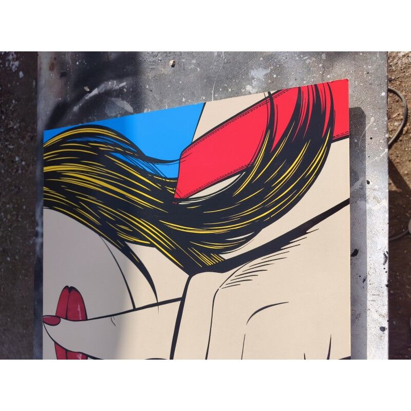 Impression pop art vintage Sssshhh par Deborah Azzopardi