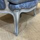 Louis XV style sofa from the 70s in beech, feather seat cushions
