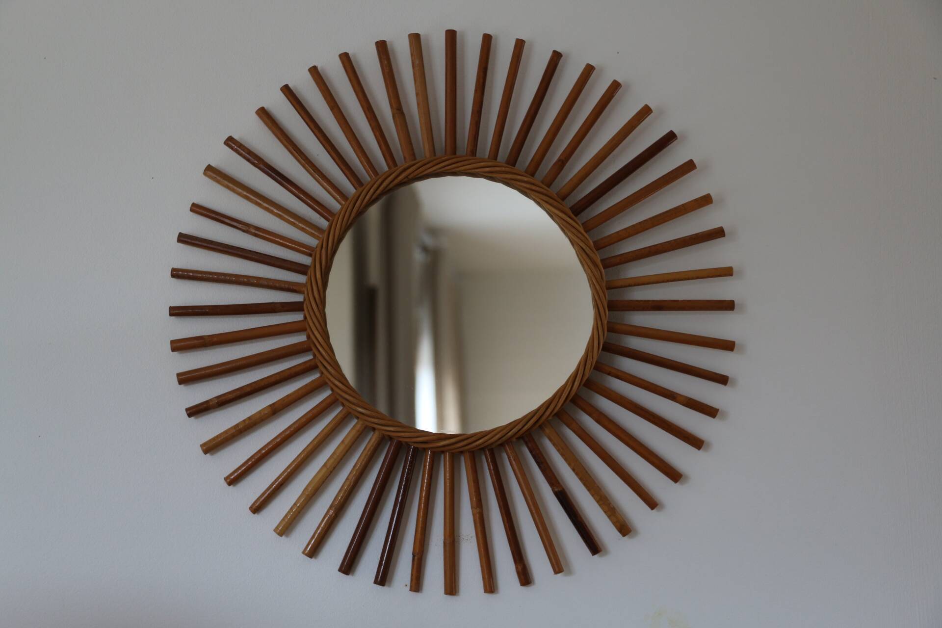 Rattan sun mirror 400mm