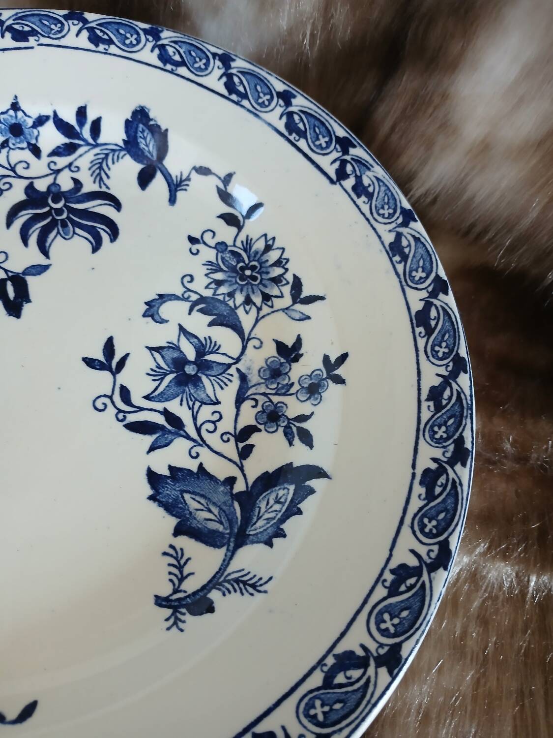 Small antique dish in ironstone